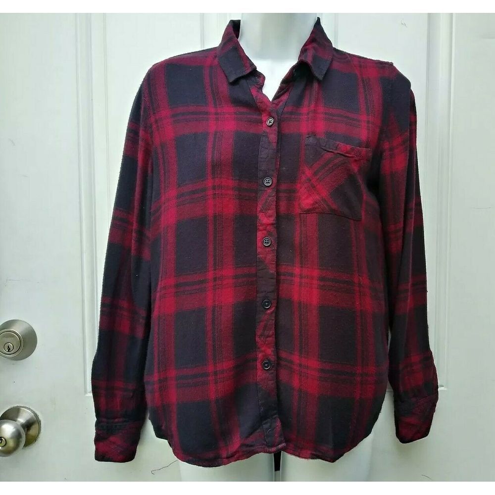 Rails Navy Red Hunter Plaid Shirt S Small